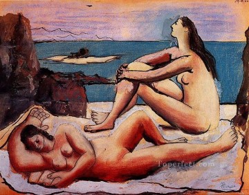 パブロ・ピカソ Painting - 三人の海水浴者 3 1920年 パブロ・ピカソ